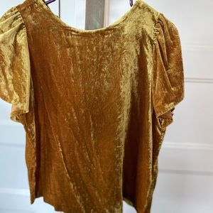 Loft crushed velvet tie back top